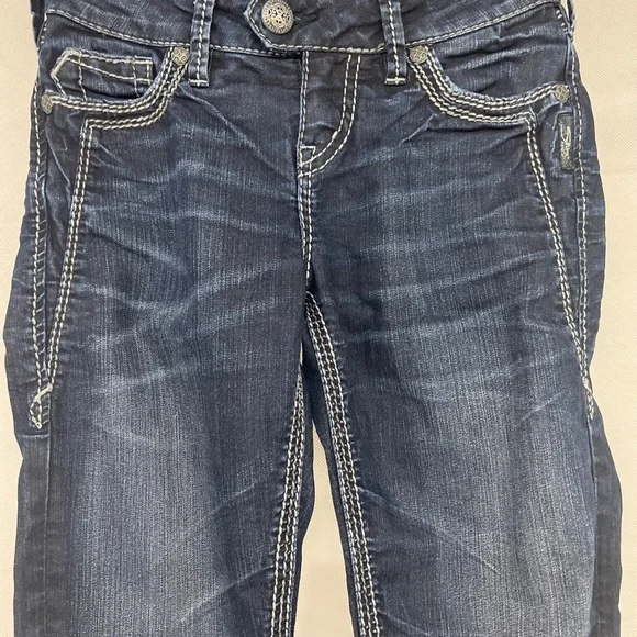 NEW Silver Jeans Tuesday Mid Rise Skinny Jean 25 - Picture 3 of 7